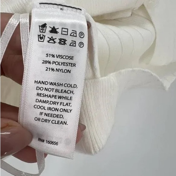 Revolve Song of Style Cream Ribbed Tank Top - Picture 6 of 9